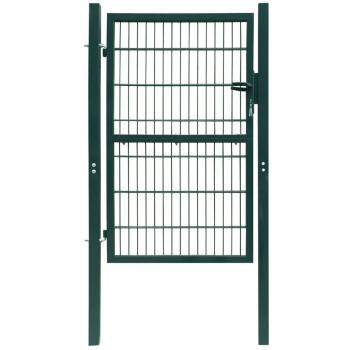 ARDEBO.de - 2D Zauntor (Einzeltor) Grün 106x230 cm