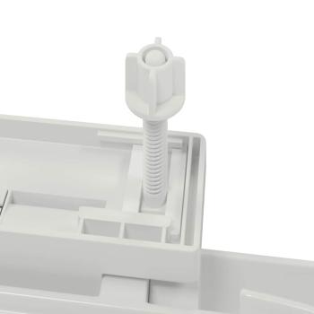 Toilettensitz mit Absenkautomatik Weiß Quadratisch