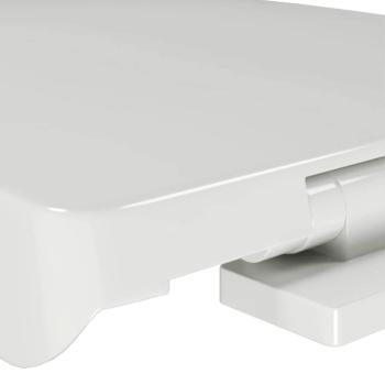 Toilettensitz mit Absenkautomatik Weiß Quadratisch