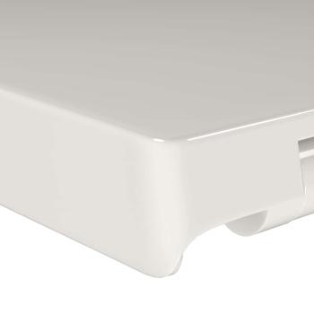 Toilettensitz mit Absenkautomatik und Quick-Release Weiß Eckig 