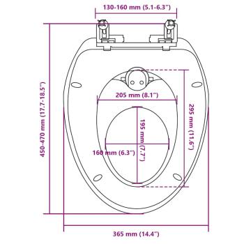 Toilettensitz mit Absenkautomatik Erwachsene/Kinder Weiß & Gelb