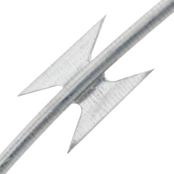 BTO-22 Ziehharmonika-NATO-Draht mit Klemmen Verzinkter Stahl 150 m