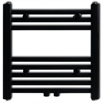 Handtuchheizkörper Warmwasser Gerade Schwarz 480x480 mm