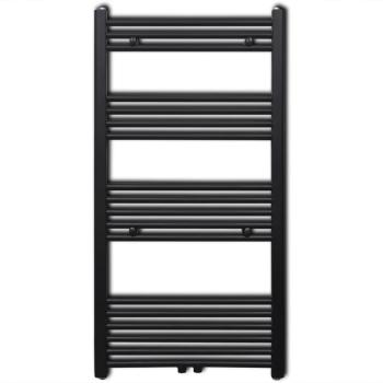 Handtuchheizkörper Warmwasser Gerade Schwarz 600x1160 mm