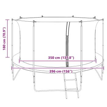 Sicherheitsnetz für 3,96 m Runde Trampoline 
