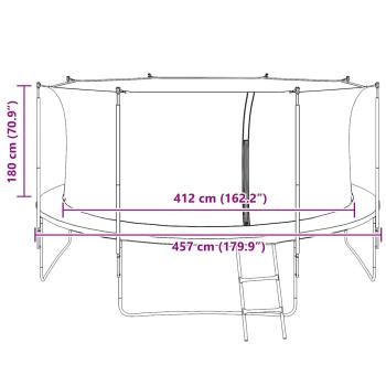 Sicherheitsnetz für 4,57 m Runde Trampoline