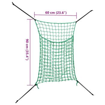 Heunetze 2 Stk Quadratisch 0,9x1 m PP