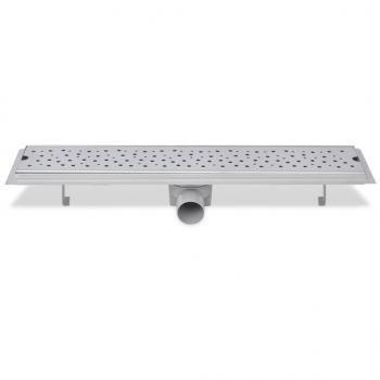Duschrinne 630x140 mm Edelstahl Löcher-Design