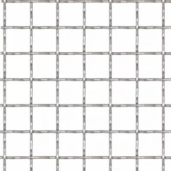 Wellengitter Edelstahl 50×50 cm 11×11×2 mm
