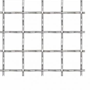 Wellengitter Edelstahl 50×50 cm 11×11×2 mm