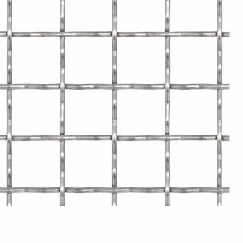 Wellengitter Edelstahl 50×50 cm 21×21×2,5 mm