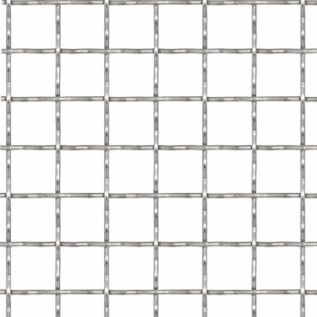 Wellengitter Edelstahl 100x85 cm 21x21x2,5 mm