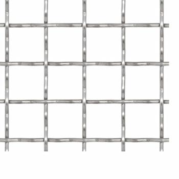 Wellengitter Edelstahl 100x85 cm 21x21x2,5 mm