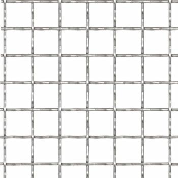 Wellengitter Edelstahl 100x85 cm 21x21x2,5 mm
