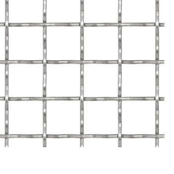 Wellengitter Edelstahl 100x85 cm 21x21x2,5 mm