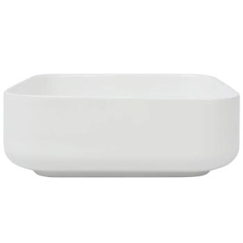 Waschbecken Quadratisch Keramik Weiß 39x39x13,5 cm