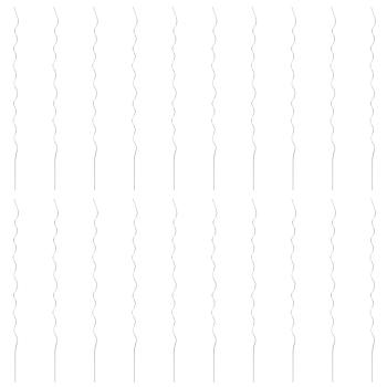 Tomaten-Spiralstäbe 20 Stk. 170 cm Verzinkter Stahl