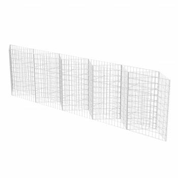 Gabionenkorb Pflanzkasten Gemüse-Hochbeet Stahl 300×30×100 cm