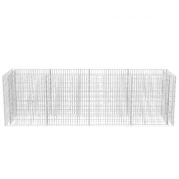 Gabionen-Hochbeet Stahl 360×90×100 cm