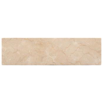 Waschbecken 45x30x12 cm Marmor Hochglanz-Creme