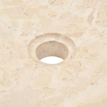 Waschbecken 40x12 cm Marmor Creme