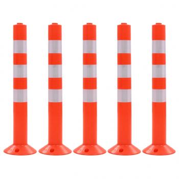 ARDEBO.de - Verkehrspoller 5 Stk. Kunststoff 75 cm
