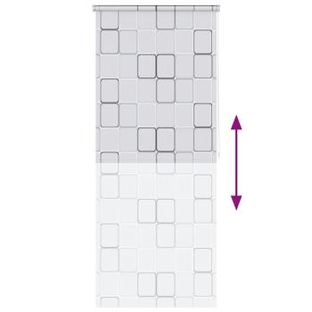 Duschrollo 80x240 cm Quadratmuster