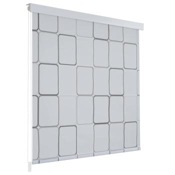 Duschrollo 140x240 cm Quadratmuster