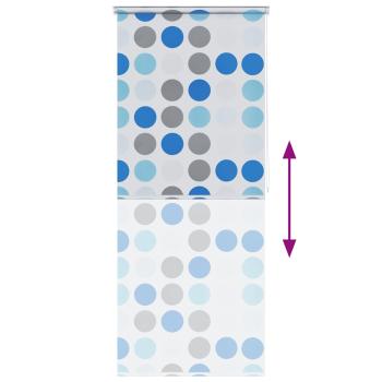 Duschrollo 80x240 cm Kreismuster