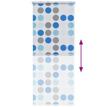 Duschrollo 100 x 240 cm Kreismuster