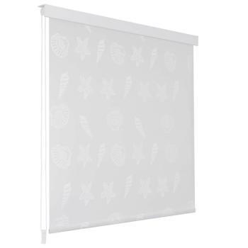Duschrollo 80x240 cm Seesternmuster