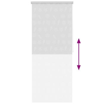 Duschrollo 80x240 cm Seesternmuster