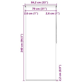 Duschrollo 80x240 cm Seesternmuster