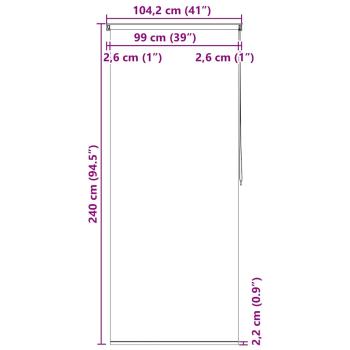 Duschrollo 100x240 cm Seesternmuster
