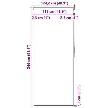 Duschrollo 120x240 cm Blasenmuster