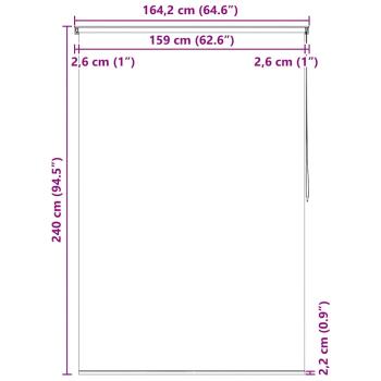 Duschrollo 160x240 cm Blasenmuster