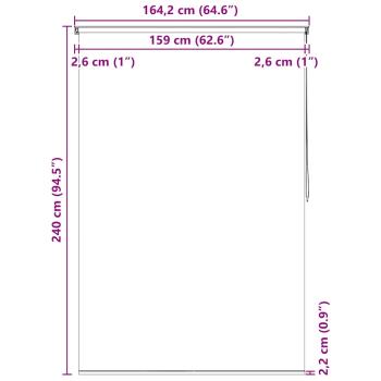 Duschrollo 160x240 cm Splash-Design
