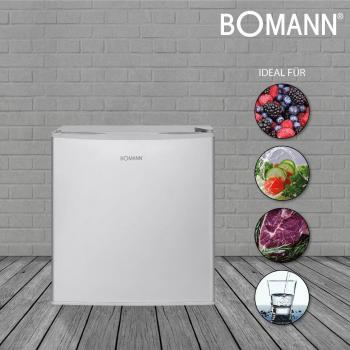Bomann KB 7346 Mini-Kühlschrank, 42 L, 2 Gitterablagen, Edelstahl-Optik