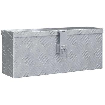 Aluminiumkiste 48,5 x 14 x 20 cm Silbern
