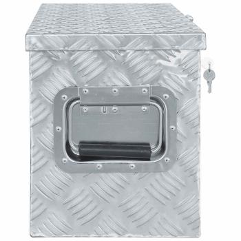 Aluminiumkiste 61,5 x 26,5 x 30 cm Silbern