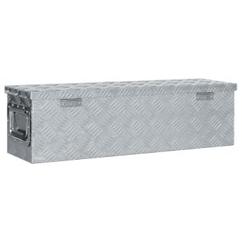 Aluminiumkiste 80,5×22×22 cm Silbern