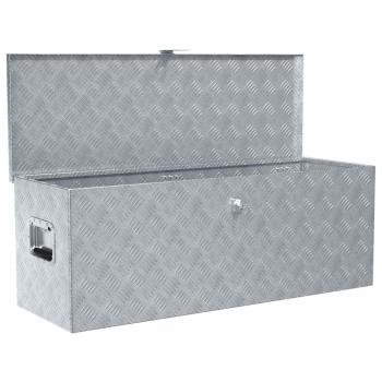 Aluminiumkiste 110,5×38,5×40 cm Silbern 