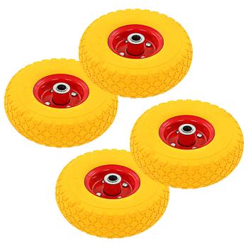 Sackkarrenräder 4 Stk. PU Vollgummireifen 3.00-4