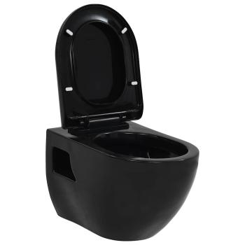 Wand-WC Keramik Schwarz 