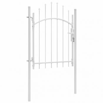 Gartentor Stahl 1x1,75 m Weiß