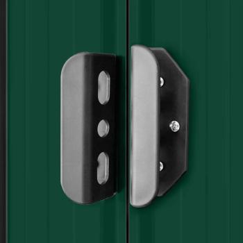 Gerätehaus 257x298x178 cm Metall Grün