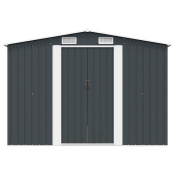 Gerätehaus 257x298x178 cm Metall Anthrazit