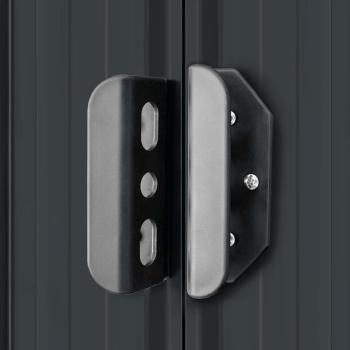 Gerätehaus 257x298x178 cm Metall Anthrazit