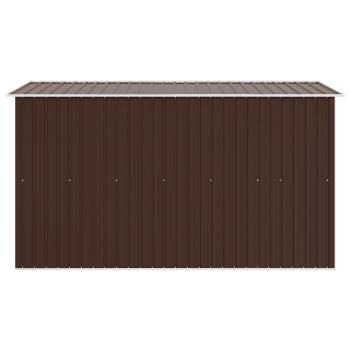 Gerätehaus 257x298x178 cm Metall Braun