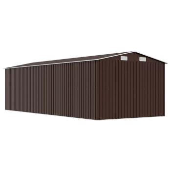 Gerätehaus 257x580x181 cm Metall Braun
